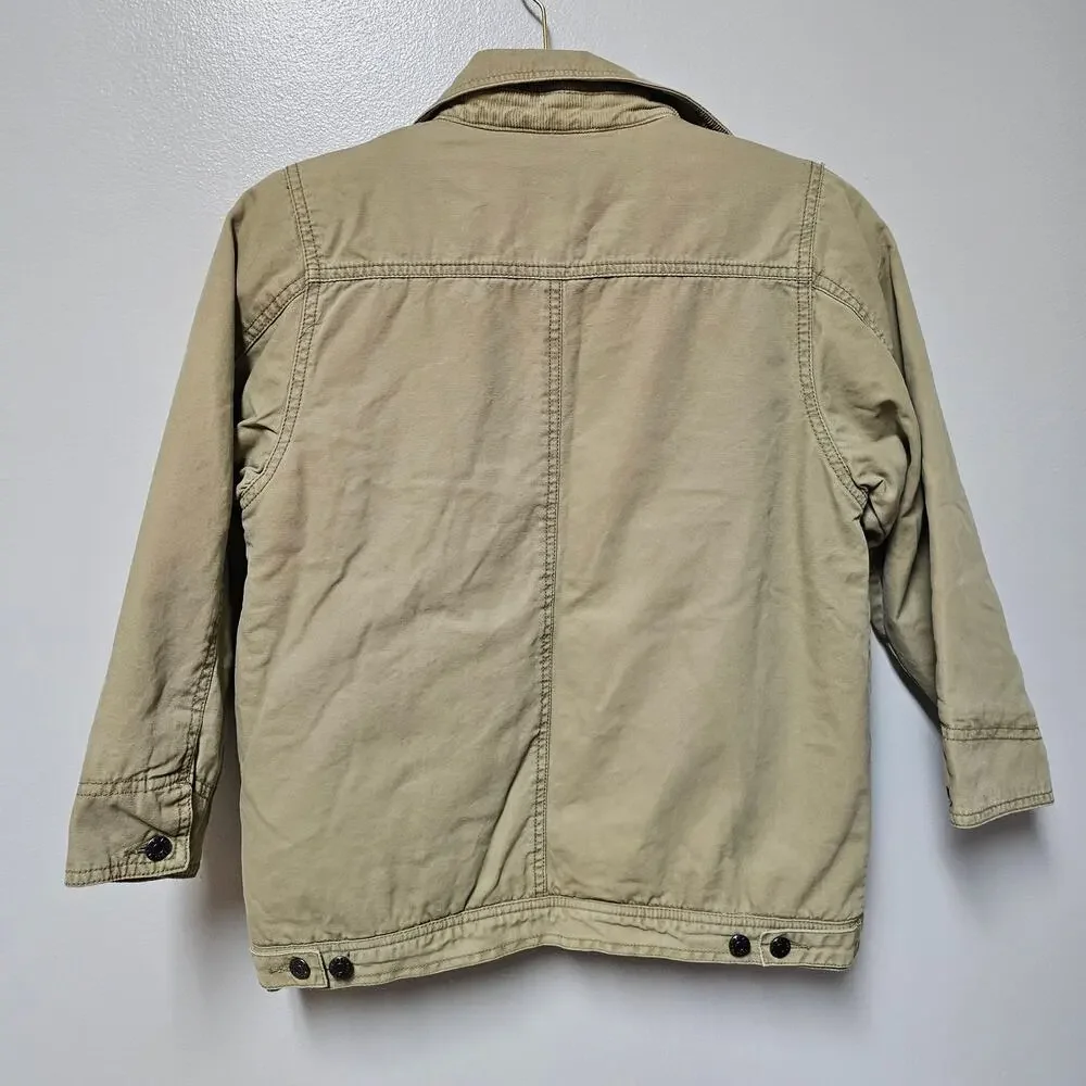 Kids The Childrens Place Sherpa Lined Work Jacket Size 7/8